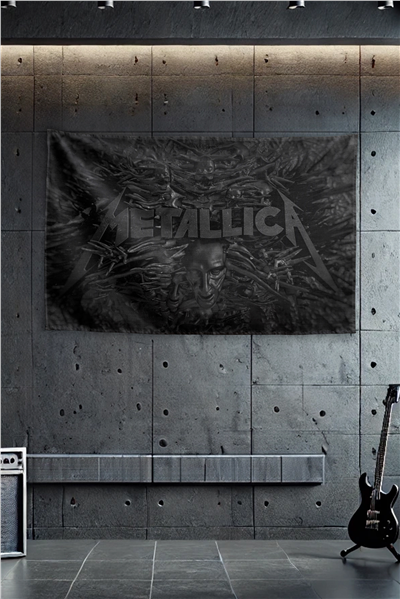 Vagonik Metallica Duvar Örtüsü Duvar Halısı