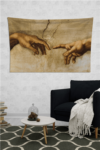 Vagonik Michelangelo Eller Duvar Örtüsü Halısı