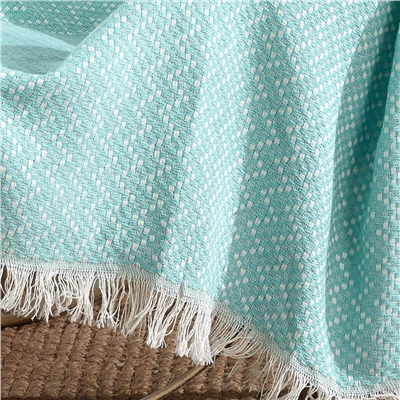 Vagonik Natural Keten Koltuk Örtüsü | Kara Tezgah Dokuma Koltuk Şalı - Mint Yeşili