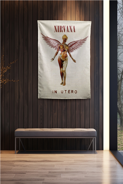 Vagonik Nirvana in utero Duvar Örtüsü Duvar Halısı