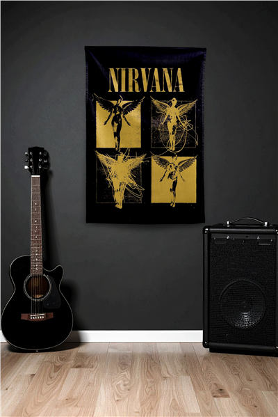 Vagonik Nirvana in utero Duvar Örtüsü Duvar Halısı