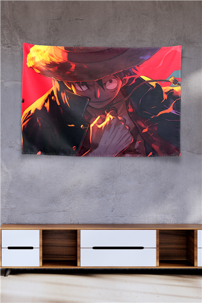 Vagonik One Piece Luffy Fashionable Pirate Duvar Örtüsü Tapestry