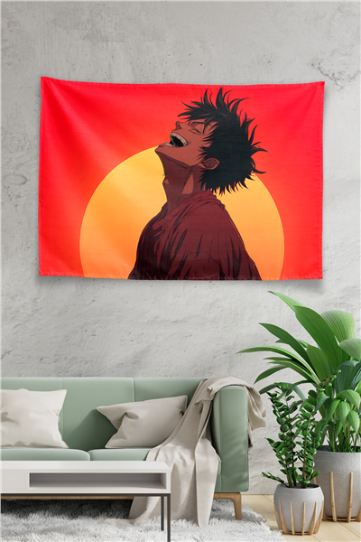 Vagonik One Piece Monkey D Luffy Sunrise Duvar Örtüsü Tapestry