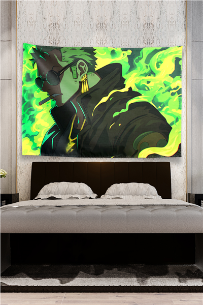 Vagonik One Piece Zoro Hypebeast Style Duvar Örtüsü Tapestry