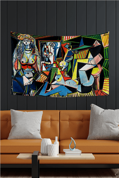 Vagonik Pablo Picasso Cezayirli Kadınlar Duvar Örtüsü Halısı