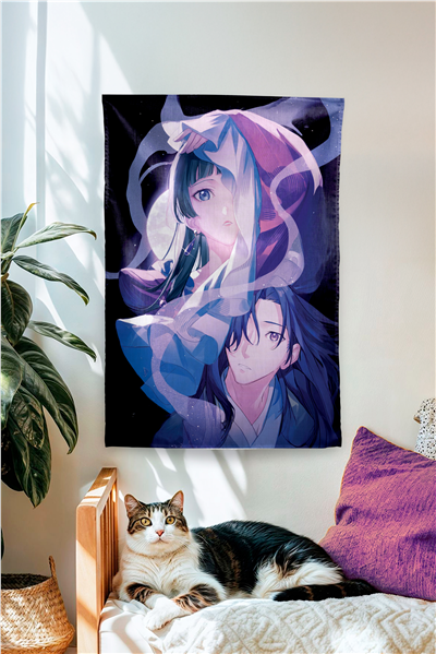 Vagonik Şifacı Günceleri -The Apothecary Diaries Temalı Anime Duvar Örtüsü Tapestry