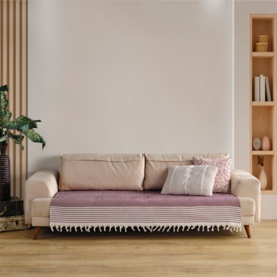 Vagonik Sofia Koltuk Örtüsü 115x200 cm Mürdüm