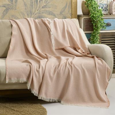 Vagonik Star Sık Dokuma Bej Koltuk Örtüsü 170x210 cm