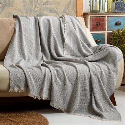 Vagonik Star Sık Dokuma Gri Koltuk Örtüsü 170x210 cm