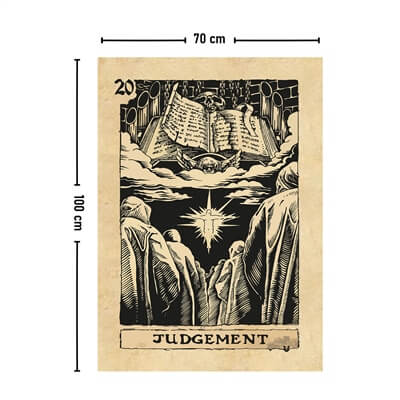 Vagonik Tarot Kartı Judgement Duvar Örtüsü Halısı 140x100 Cm-70x100 Cm