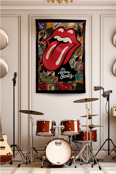 Vagonik The Rolling Stones Duvar Örtüsü Duvar Halısı