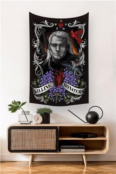 Vagonik The Witcher Duvar Örtüsü Halısı