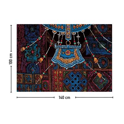 Vagonik Tibet Etnik Desen Budist Thangka Ve Mandala Bohem Duvar Örtüsü Halısı 140x100 Cm-70x100 Cm