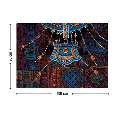 Vagonik Tibet Etnik Desen Budist Thangka Ve Mandala Bohem Duvar Örtüsü Halısı 140x100 Cm-70x100 Cm