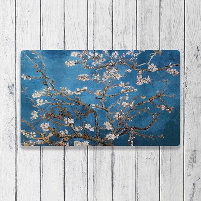 Vagonik Van Gogh Badem Ağacı Dijital Baskılı 50x70cm Dekoratif Çok Amaçlı Iç Ve Dış Kapı Paspası