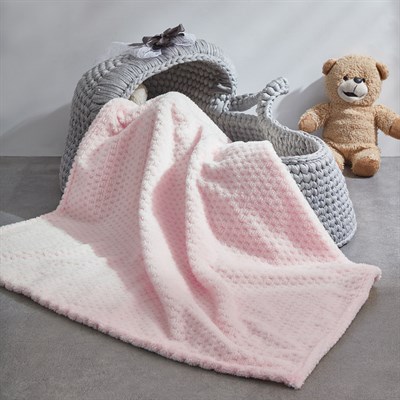 Vagonik Yummy Wellsoft Pembe Bebek Battaniyesi Örtüsü 80x80 cm