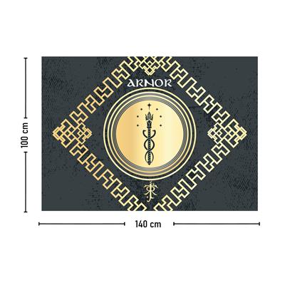Vagonik Yüzüklerin Efendisi Arnor Duvar Örtüsü Halısı 140x100 Cm-70x100 Cm