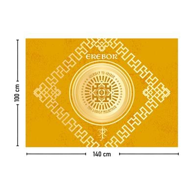 Vagonik Yüzüklerin Efendisi Erebor Duvar Örtüsü Halısı 140x100 Cm-70x100 Cm