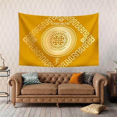 Vagonik Yüzüklerin Efendisi Erebor Duvar Örtüsü Halısı 140x100 Cm-70x100 Cm