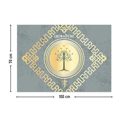 Vagonik Yüzüklerin Efendisi Gondor Duvar Örtüsü Halısı 140x100 Cm-70x100 Cm