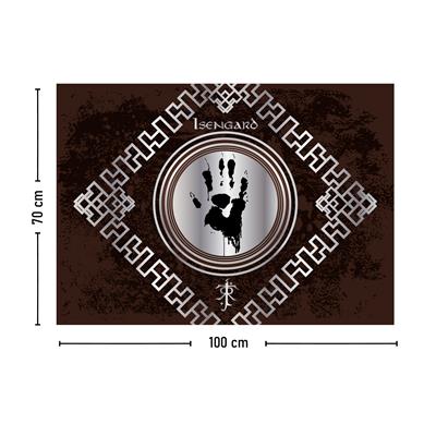 Vagonik Yüzüklerin Efendisi Isengard Duvar Örtüsü Halısı 140x100 Cm-70x100 Cm