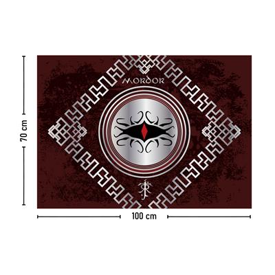 Vagonik Yüzüklerin Efendisi Mordor Duvar Örtüsü Halısı 140x100 Cm-70x100 Cm