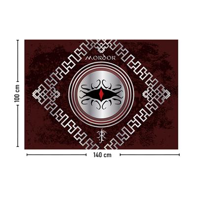 Vagonik Yüzüklerin Efendisi Mordor Duvar Örtüsü Halısı 140x100 Cm-70x100 Cm