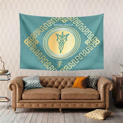 Vagonik Yüzüklerin Efendisi Rivendell Duvar Örtüsü Halısı 140x100 Cm-70x100 Cm