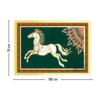 Vagonik Yüzüklerin Efendisi Rohan Duvar Örtüsü Halısı 140x100 Cm-70x100 Cm
