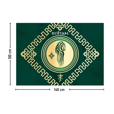 Vagonik Yüzüklerin Efendisi Rohan Duvar Örtüsü Halısı 140x100 Cm-70x100 Cm