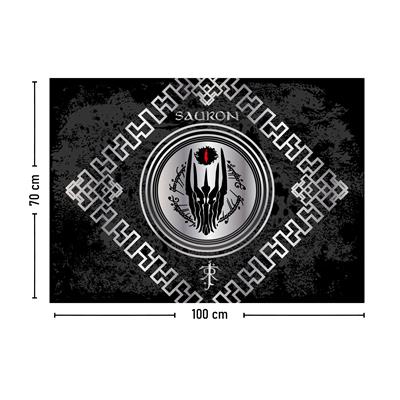 Vagonik Yüzüklerin Efendisi Sauron Duvar Örtüsü Halısı 140x100 Cm-70x100 Cm