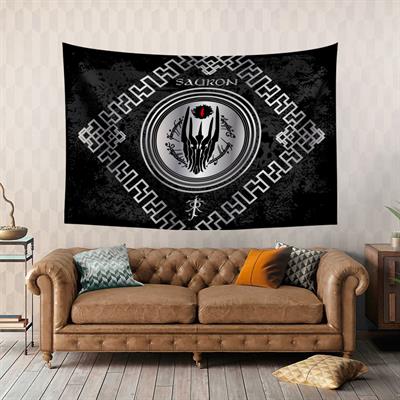 Vagonik Yüzüklerin Efendisi Sauron Duvar Örtüsü Halısı 140x100 Cm-70x100 Cm
