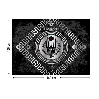 Vagonik Yüzüklerin Efendisi Sauron Duvar Örtüsü Halısı 140x100 Cm-70x100 Cm