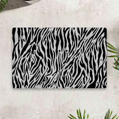 Vagonik Zebra Desen Dijital Baskılı 50x70cm Dekoratif Çok Amaçlı Iç Ve Dış Kapı Paspası