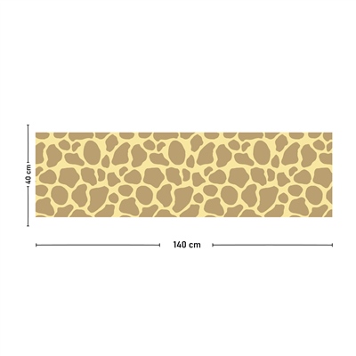 Vagonik Zürafa Kürkü Desenli Dijital Baskılı Runner 140x40 cm