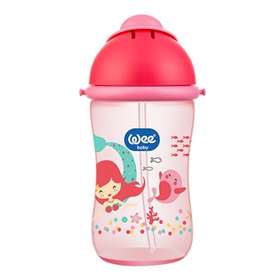 Wee Baby Pipetli Bardak 380 ml Pembe