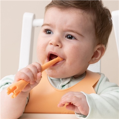 Wee Baby Prime Çok Amaçlı Çatal & Kaşık Turuncu