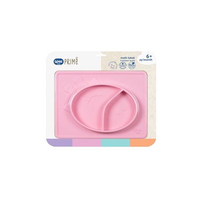 Wee Baby Prime Matlı Tabak Pembe