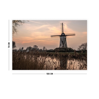 Vagonik Yel Değirmeni Duvar Örtüsü