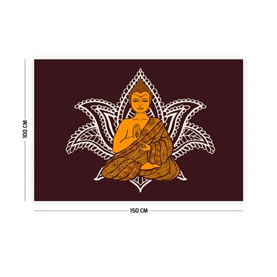 Vagonik Yoga Buddha Duvar Örtüsü