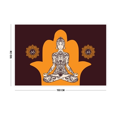 Vagonik Yoga Lotus Duvar Örtüsü