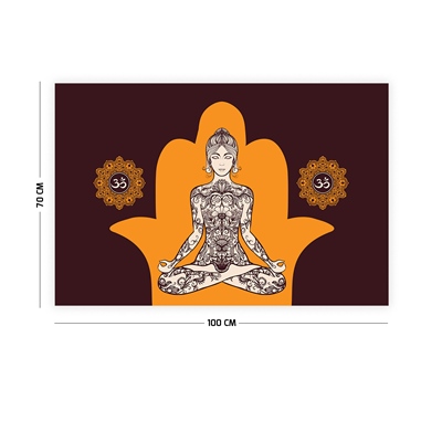 Vagonik Yoga Lotus Duvar Örtüsü