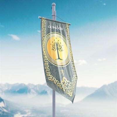 Yüzüklerin Efendisi Güç Yüzükleri Gondor Krallığı Flama Bayrak 50x100