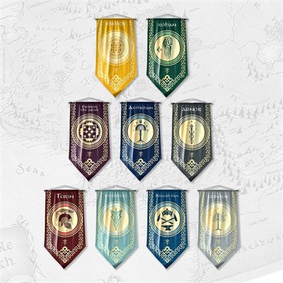 Yüzüklerin Efendisi Güç Yüzükleri Gondor Krallığı Flama Bayrak 50x100
