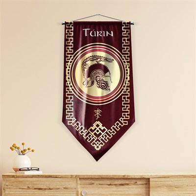 Yüzüklerin Efendisi Güç Yüzükleri Turin Krallığı Flama Bayrak 50x100