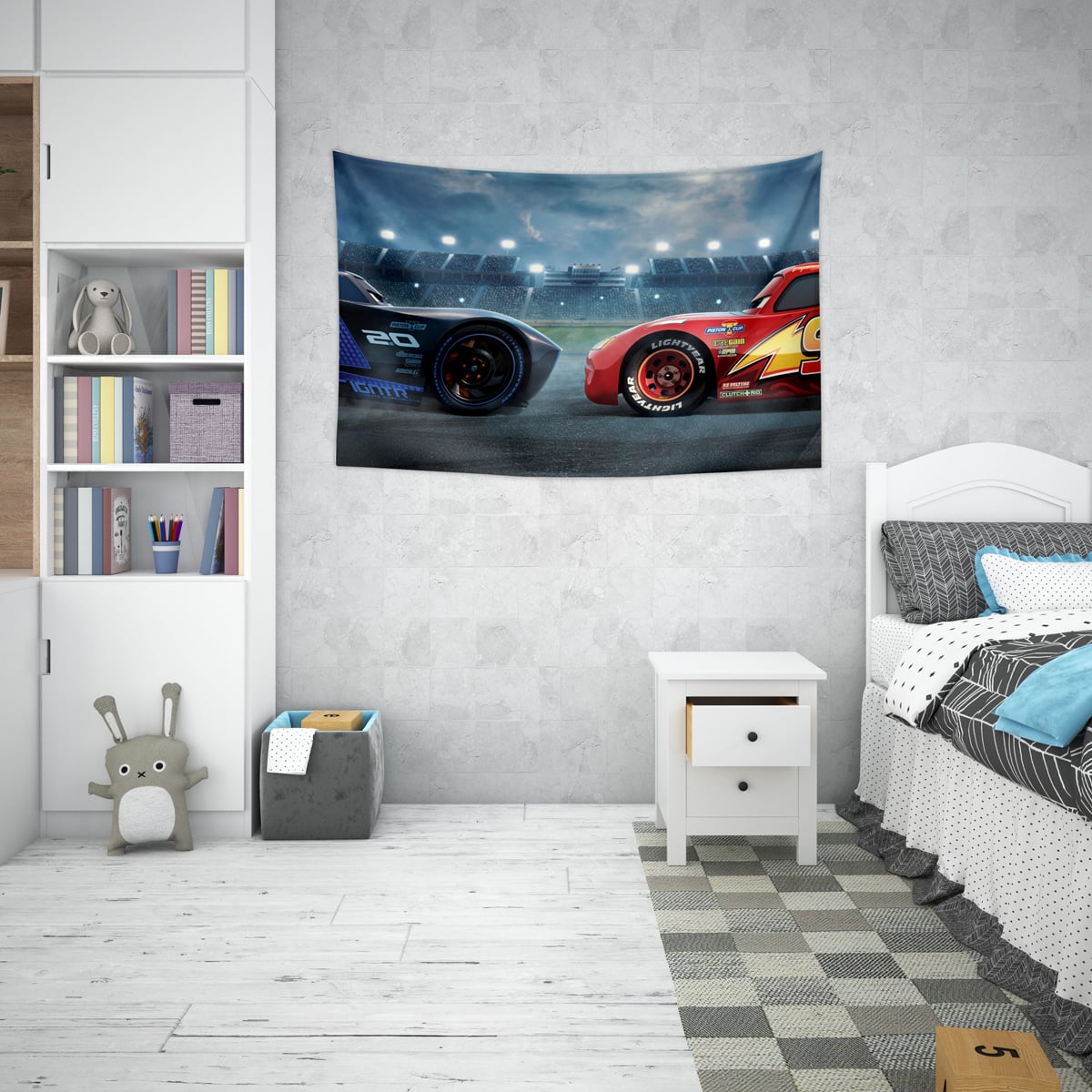 Arabalar Duvar Örtüsü