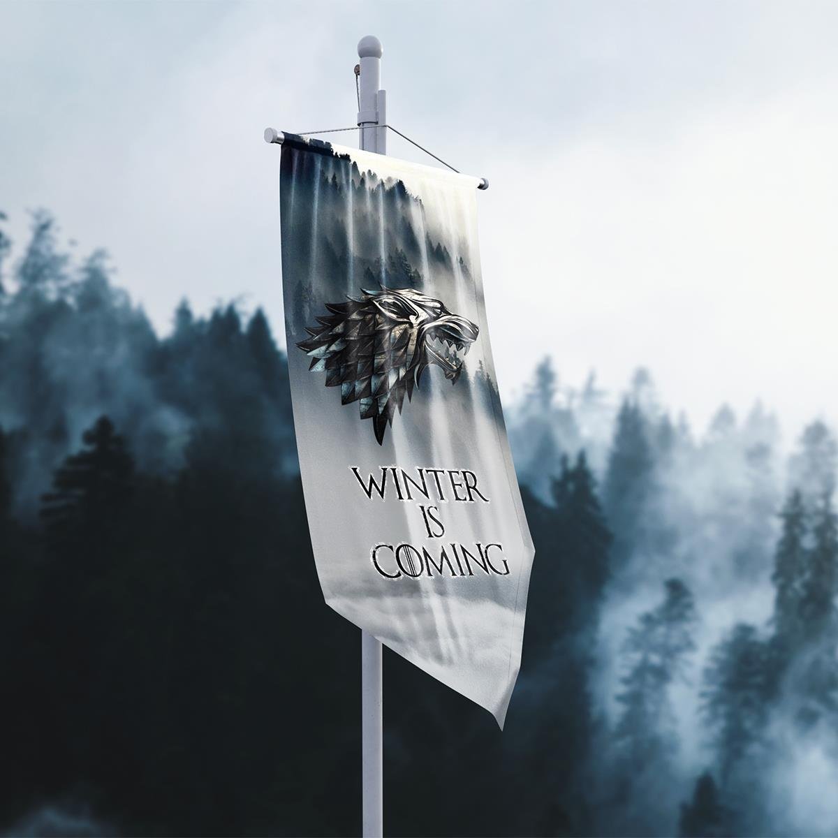 Game of Thrones Winter is Coming Hanedanlığı Flama Bayrak