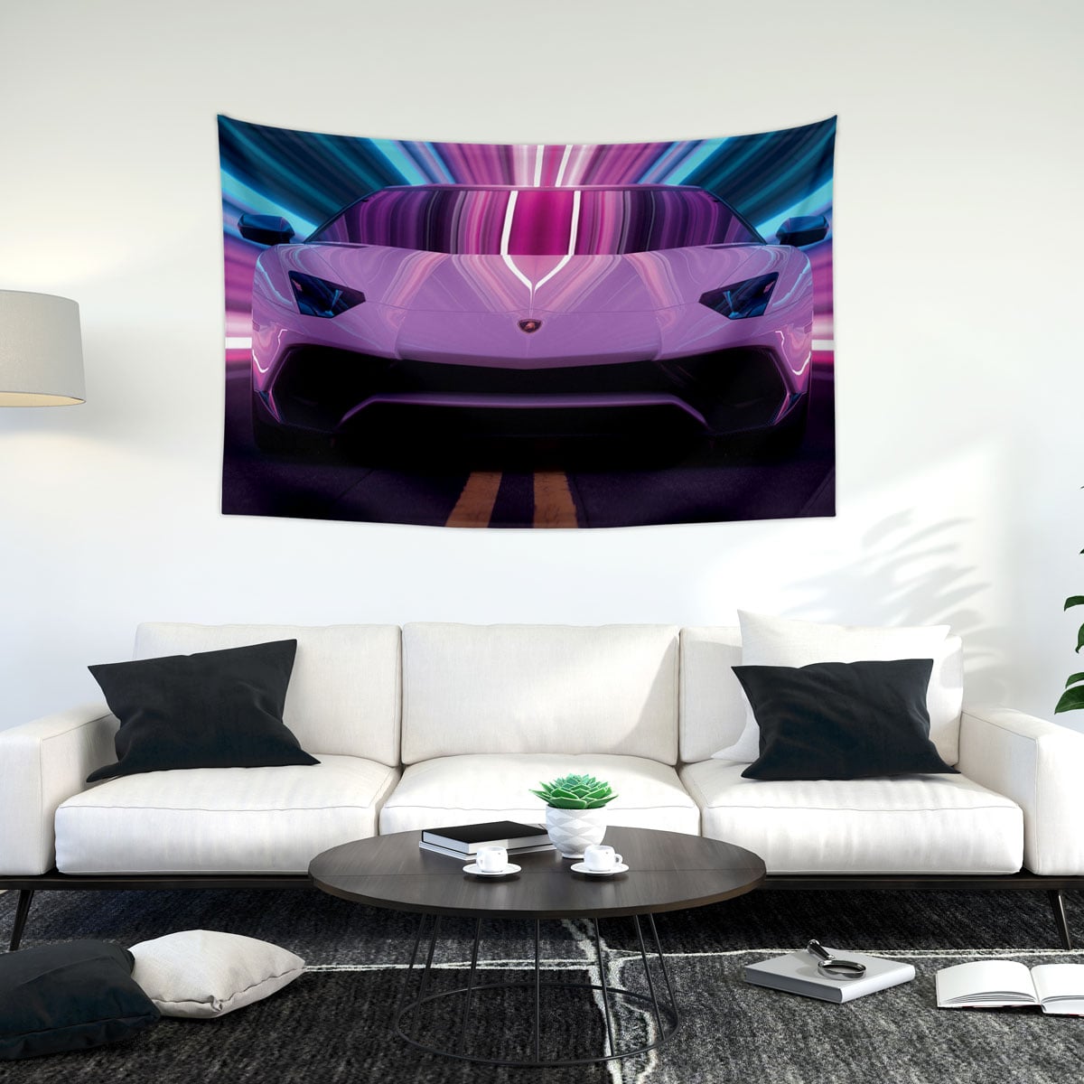 Lamborghini Art Duvar Örtüsü