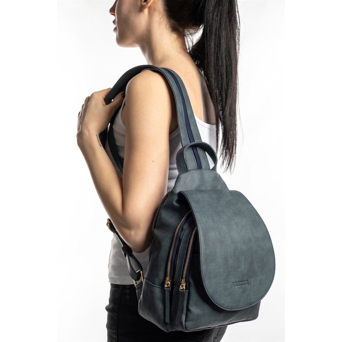 LOS ANGELES POLO CLUB Kadın Sırt Çantası Mavi