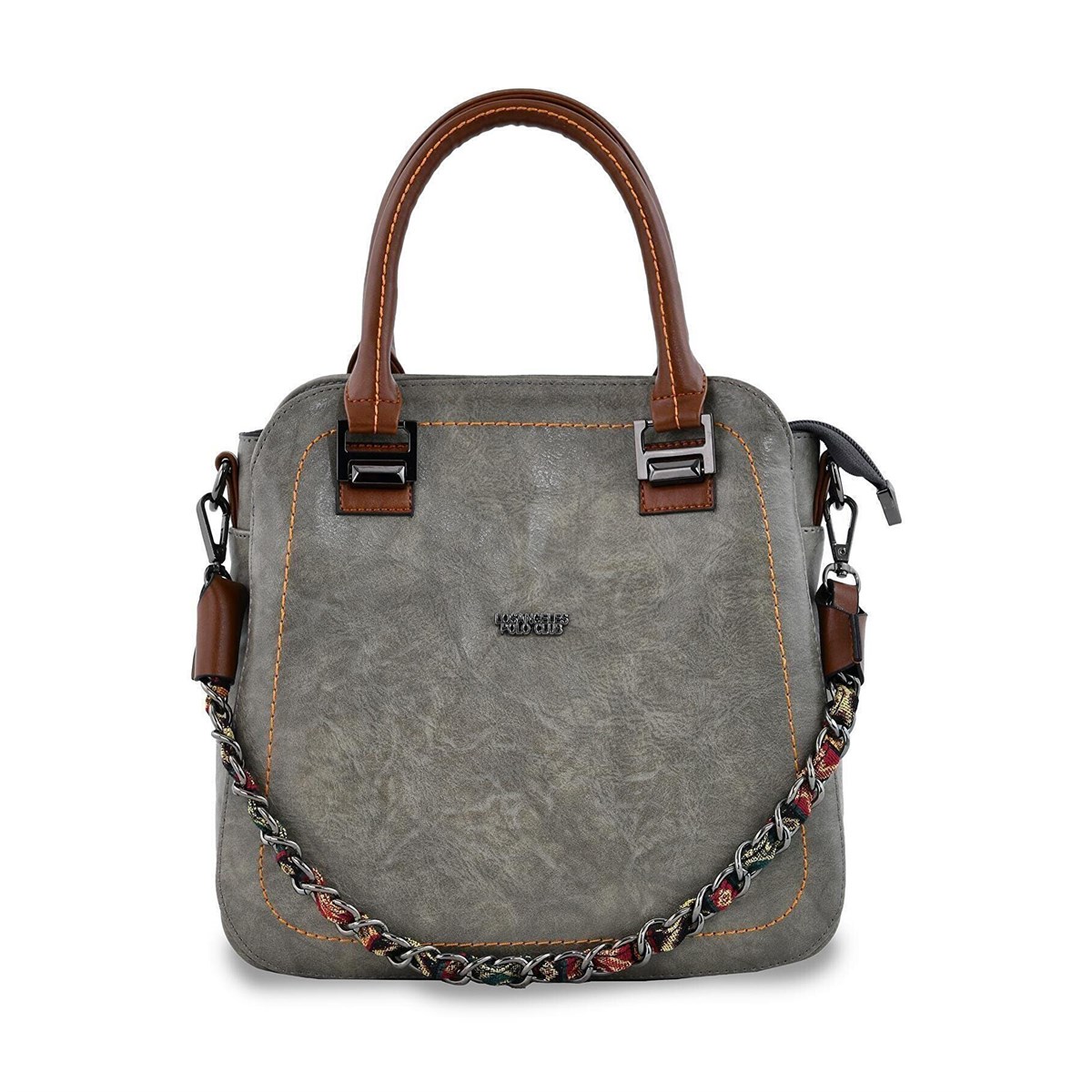 LOS ANGELES POLO CLUB Omuz Askılı Kadın Çantası Gri